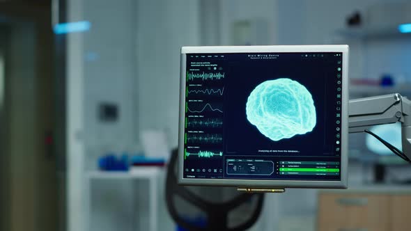 Interior of Empty Science Laboratory for Neurological Treatment