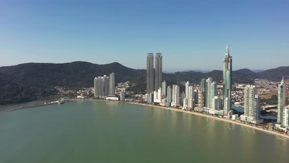 Seaside of Camboriu Balneary brazilian coast city of Santa Catarina state.