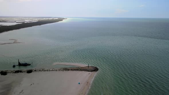 View of Caribe zone in yucatan