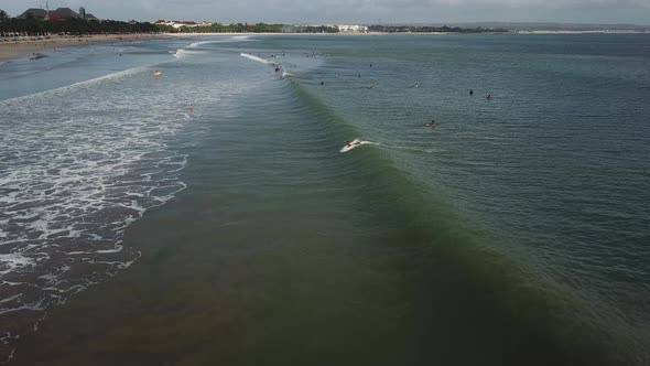 Beginner Surfers on the Beach