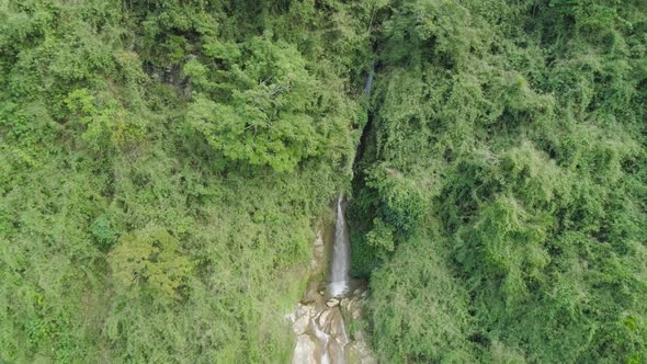 Waterfall in the Mountains