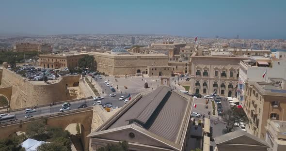 ancient capital city of Valletta in Malta