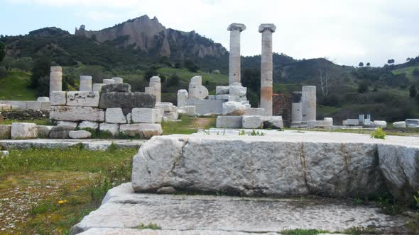 Temple Of Artemis At Sardes Lydia Ancient Historical City In Salihli Manisa Turkey 14