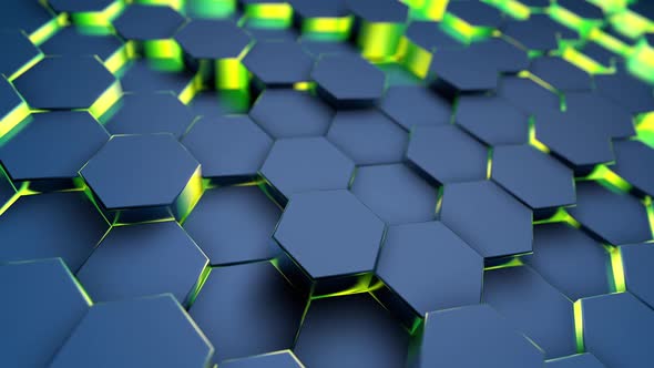 Blue Hexa Background