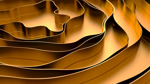 Gold Wave Background