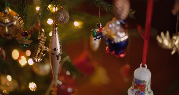 Christmas Balls on Christmas Tree