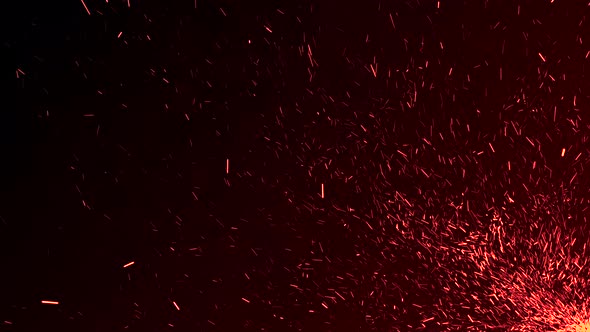 Fire Particles Background