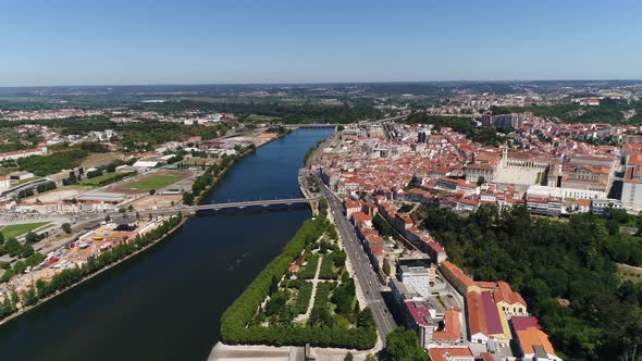 Coimbra University and iconic Coimbra cityscape, Portugal