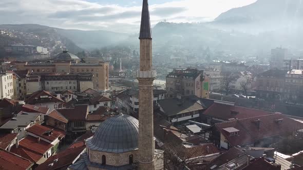 Aerial View Of Sarajevo City 