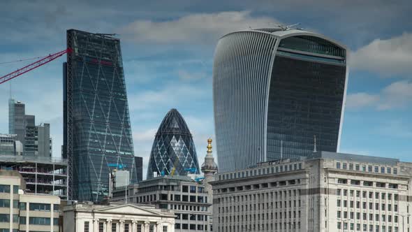 timelapse london city skyline skyscrapers architecture england urban