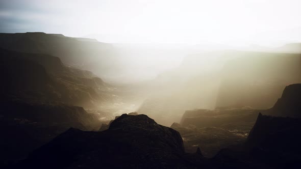 Red Rocks Amphitheatre on a Foggy Morning