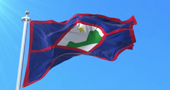Sint Eustatius Flag, Caribbean Netherlands, Netherlands