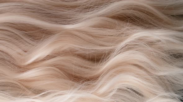 Super Slow Motion Shot of Waving Light Blonde Hair at 1000 Fps