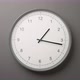 Clock Face on Dark Grey Office Wall - VideoHive Item for Sale