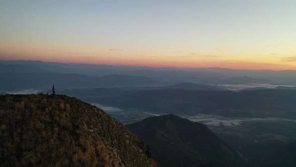 Sunrise in the mountains