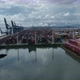 Aerial footage of Yantian international container terminal in Shenzhen city, China - VideoHive Item for Sale