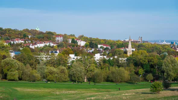 Highgate Viewed from Parliament Hill on Hampstead Heath, London, UK