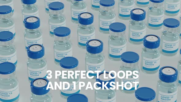 Covid 19 Vaccine Vials Footage Pack