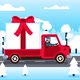 Truck With Large Gift Box - VideoHive Item for Sale