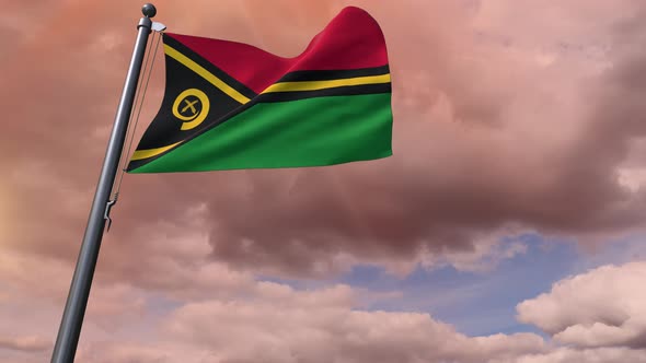 Vanuatu Flag 4K