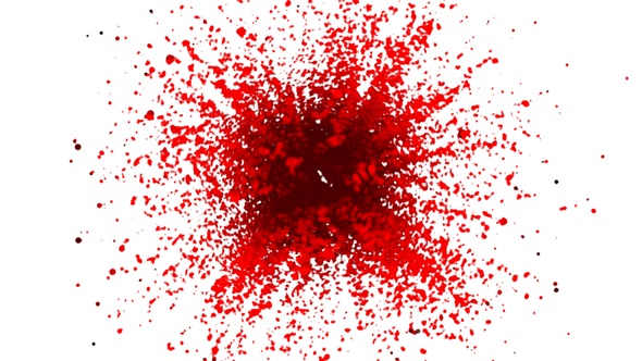Red Ink Shockwave Explosion