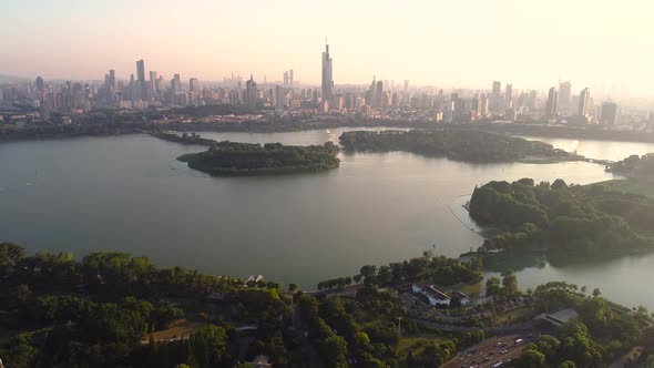 Nanjing City, Jiangsu Province, urban construction landscape