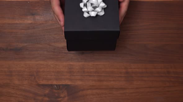 Elegant Gift Box in Hands