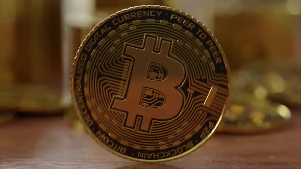 Bitcoin BTC coin are rotating Digital coin