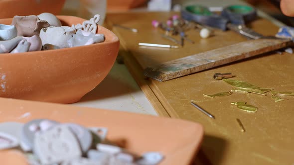 Handmade Working In A Ceramic Studio Workshop 1