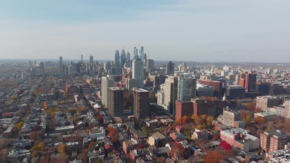 The skyline and surrounds of Philadelphia