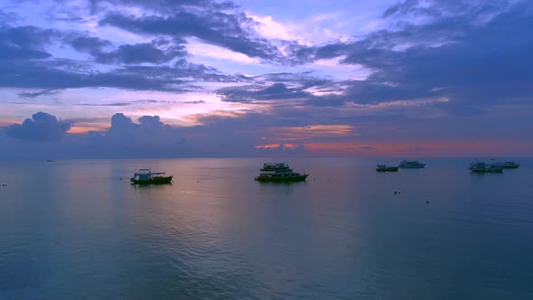  Amazing Sunset over Sea