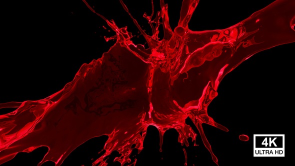 Red Color Water Drops Splash V5 alt