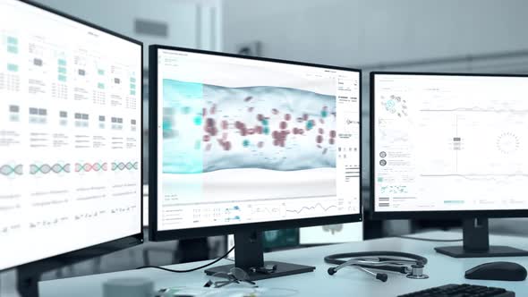 Medical Scanner Analyzing Blood Circulation In Veins To Diagnose Covid Virus alt