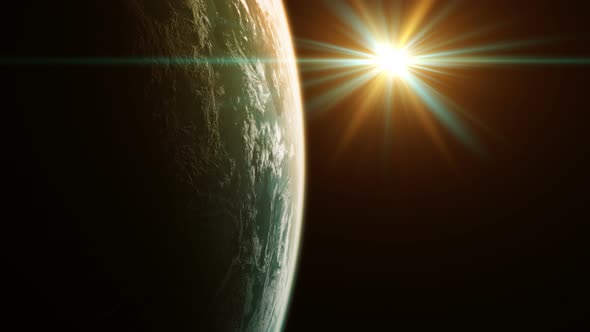 Beautiful View Of Planet From Space. alt