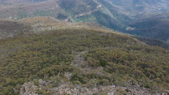 Collins Cap, Wellington Park, Tasmania, Australia 4K Aerial Drone