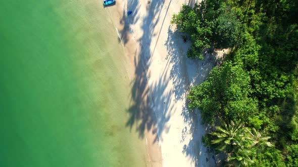 An aerial view from a drone over the bay