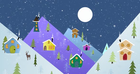 Christmas night scene  alt