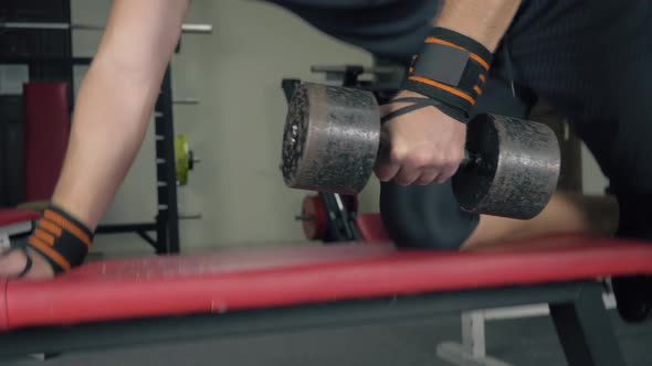 Bodybuilding Exercising at the Gym