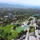 Central park Lagoon (Mendoza, Argentina) aerial view, drone footage - VideoHive Item for Sale