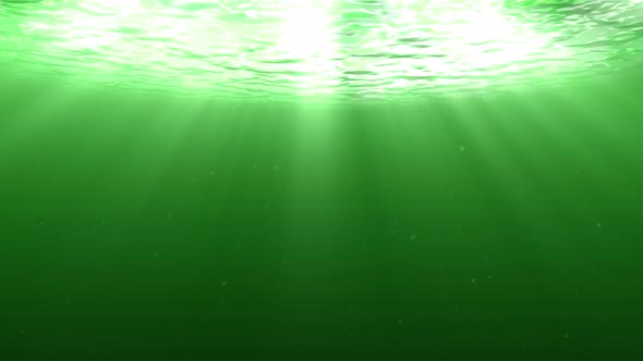 Green Underwater Light Rays alt