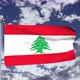 Lebanon Flag Waving 4k - VideoHive Item for Sale