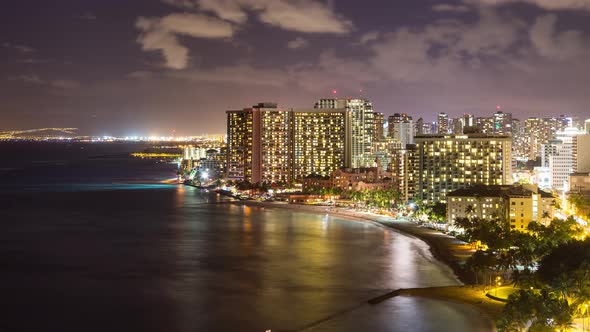 Honolulu Time Lapse Night