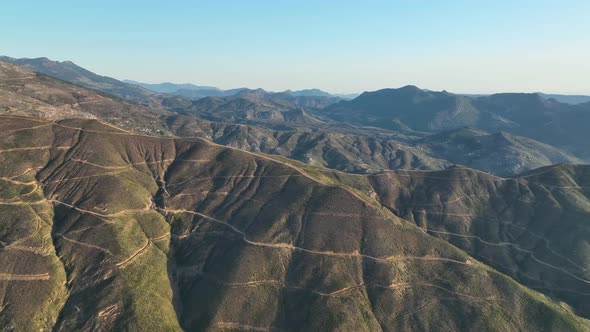 Mountain ranges in Turkey Aerial view 4 K