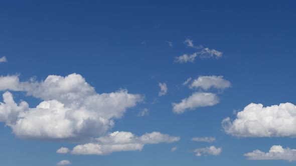 Rolling Clouds and Blue Sky Timelapse