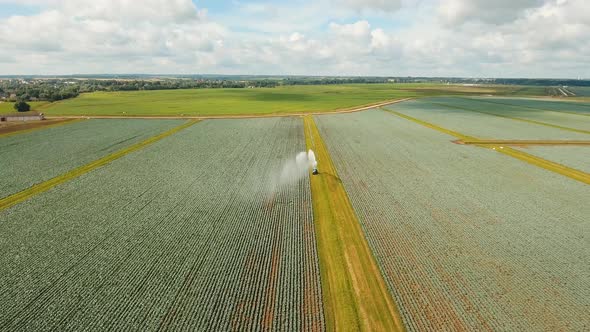 Irrigation System on Agricultural Land