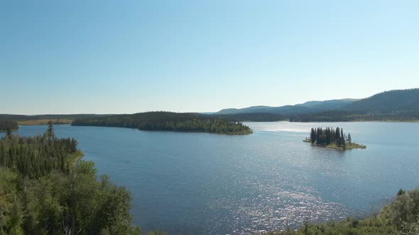 Scenic Lake View Landscape of Canadian Nature