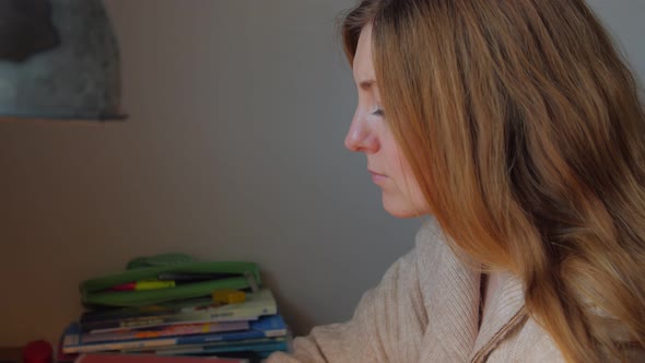 Woman Typing On Computer Closeup