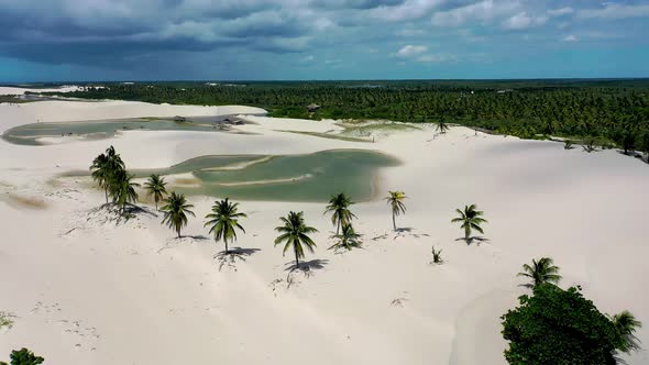 Jericoacoara Brazil. Tropical scenery for vacation travel at northeast Brazil.