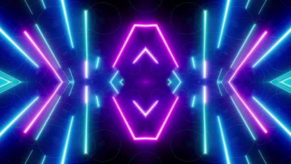 Neon Light VJ Background Loop 4K 16