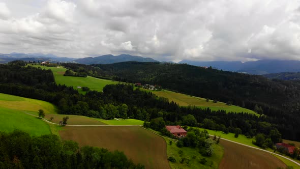 Drone Video of Mountains in Austria